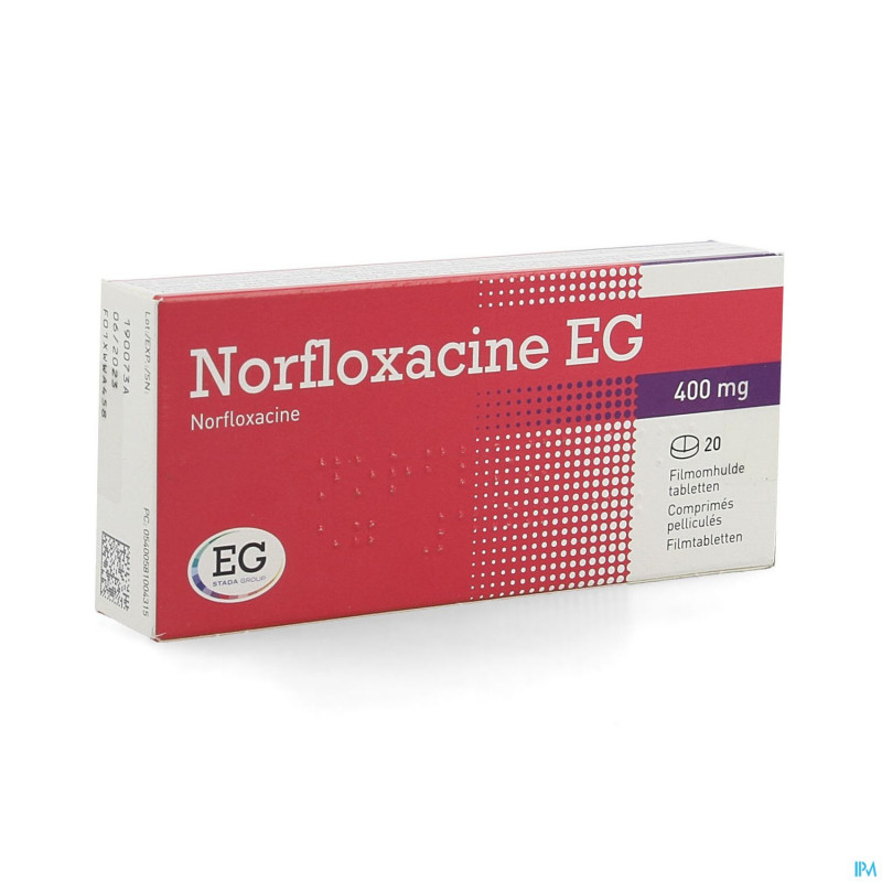 Norfloxacine eg    comp 20x400mg