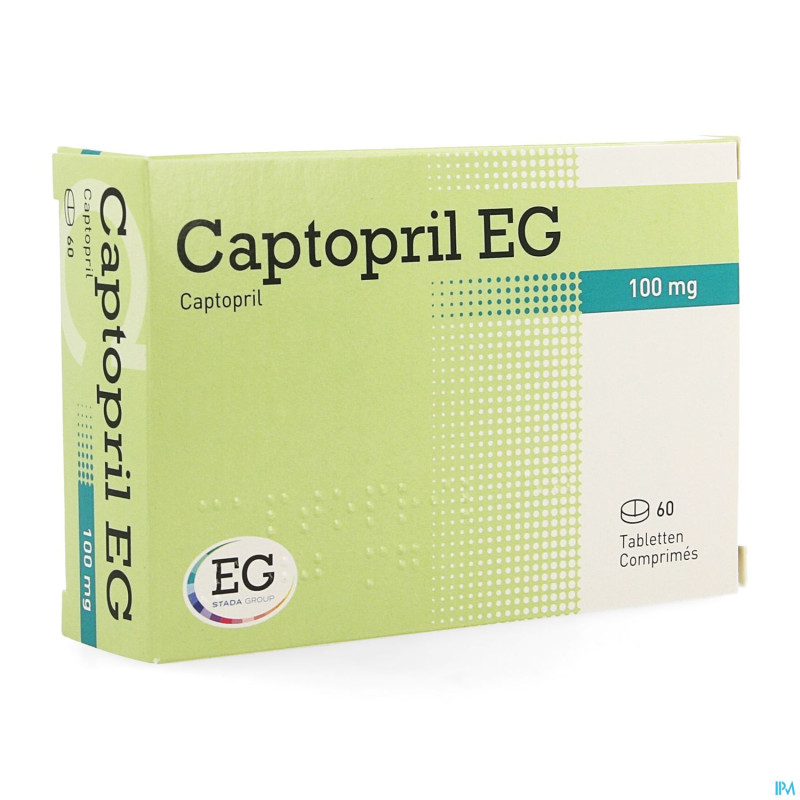 Captopril eg 100mg    comp 60x100mg