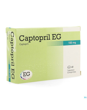 Captopril eg 100mg    comp 60x100mg