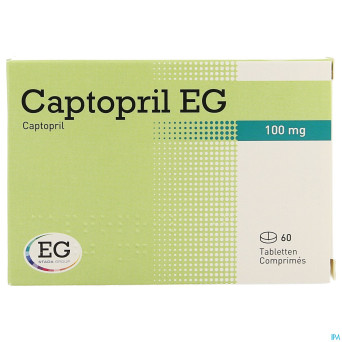 Captopril eg 100mg    comp 60x100mg