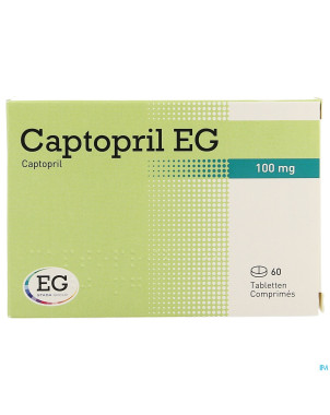 Captopril eg 100mg    comp 60x100mg