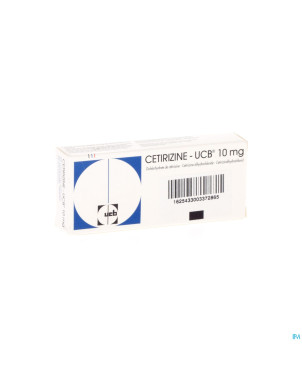 Cetirizine ucb comp pel. 20 x 10 mg