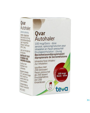 Qvar 100 ucb autohaler dose 200 x 100mcg