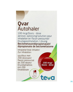 Qvar 100 ucb autohaler dose 200 x 100mcg