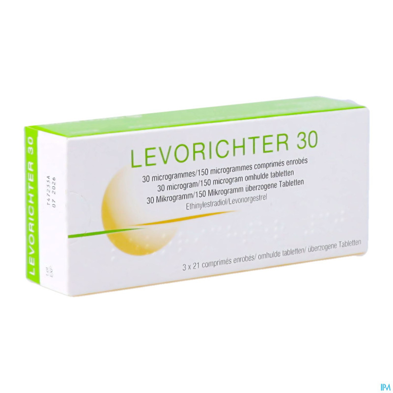 Levorichter 30 comp enrobes  3 x 21
