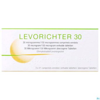 Levorichter 30 comp enrobes  3 x 21