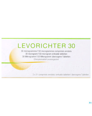 Levorichter 30 comp enrobes  3 x 21