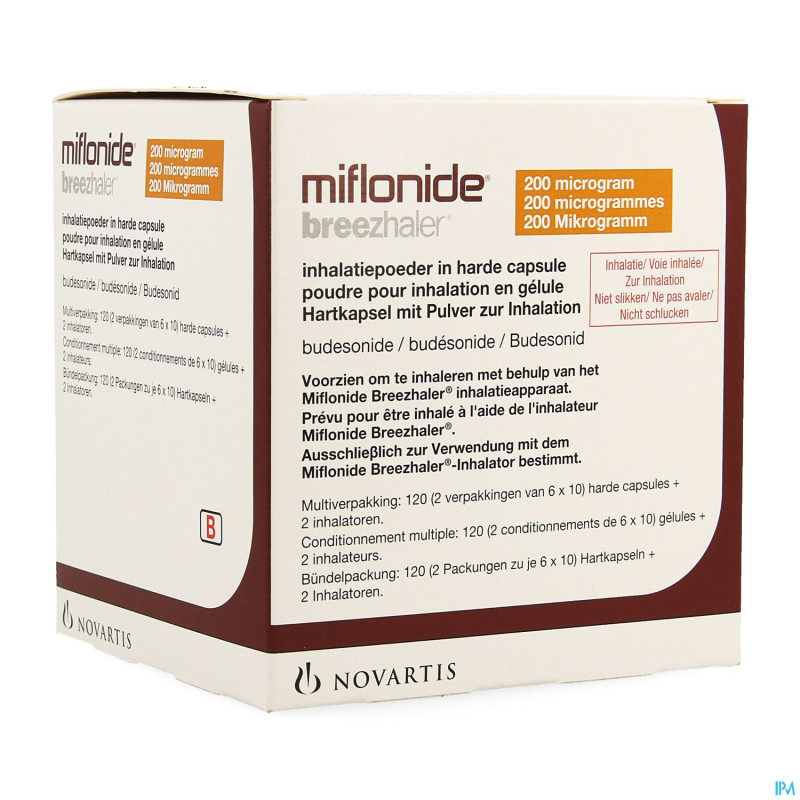 Miflonide breezhaler caps inhal. 120 x 200mcg