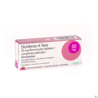 Diclofenac k teva comp 30x50mg