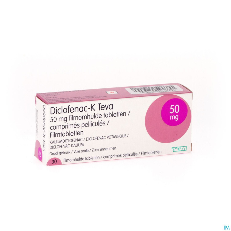 Diclofenac k teva comp 30x50mg