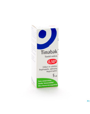 Timabak 0,50% collyre 5ml 5,0mg/ml