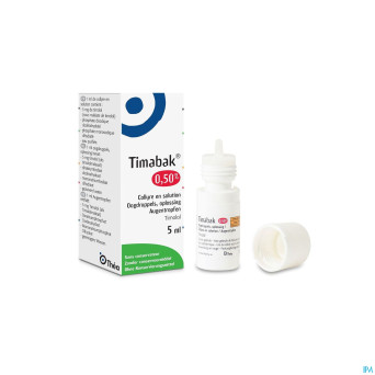 Timabak 0,50% collyre 5ml 5,0mg/ml