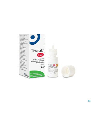 Timabak 0,50% collyre 5ml 5,0mg/ml