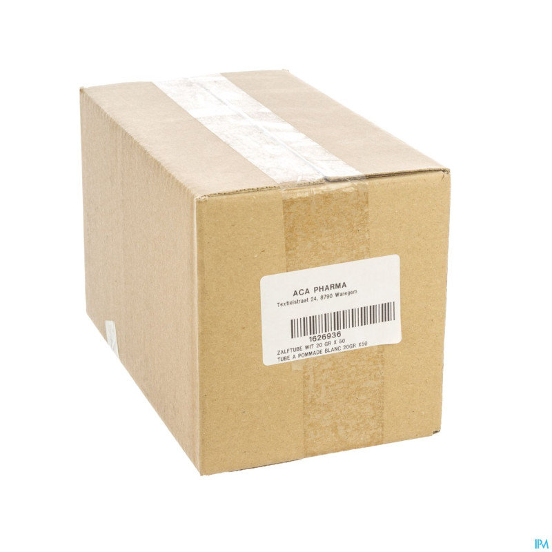 Tube pommade blanc    50x20g aca