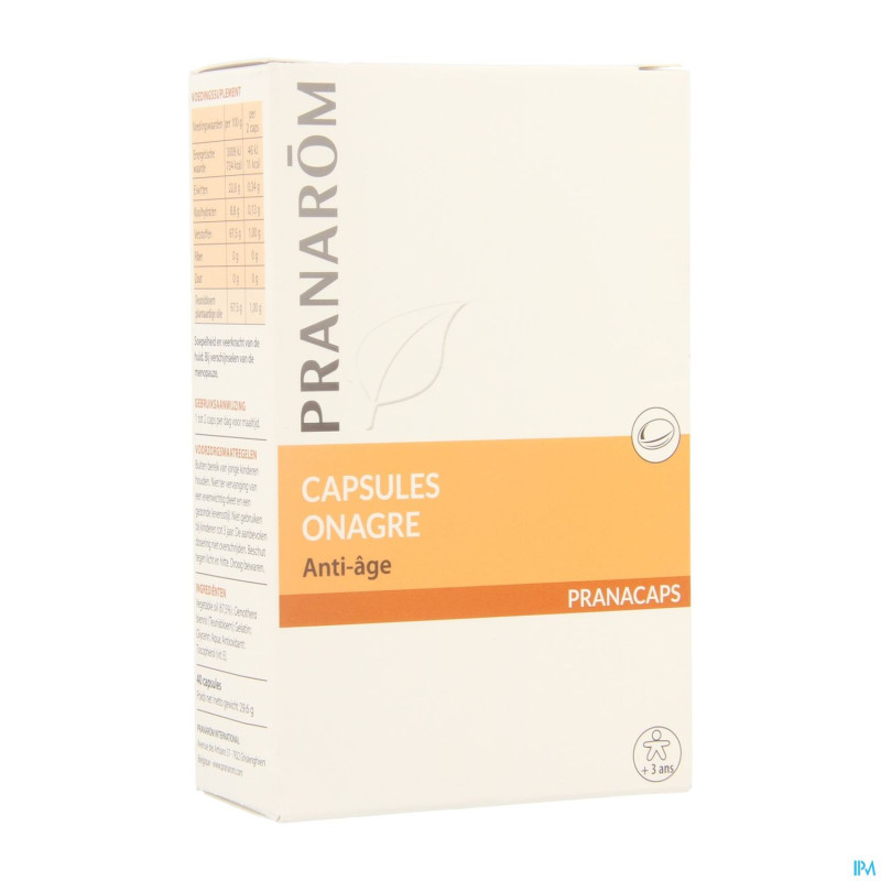 Onagre    caps  40 pranarom