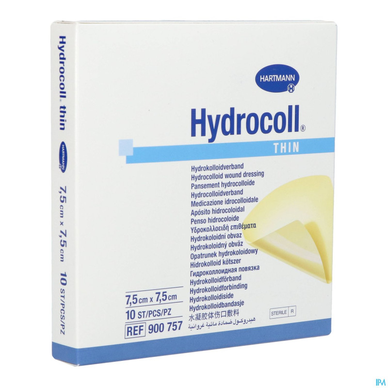Hydrocoll thin    7,5x 7,5cm 10 9007571