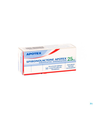 Spironolactone apotex  25 comp sec 50 x  25 mg