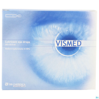 Vismed lubrifiant oculaire 0,18%    fl 20 x 0,3ml