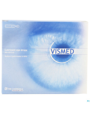 Vismed lubrifiant oculaire 0,18%    fl 20 x 0,3ml