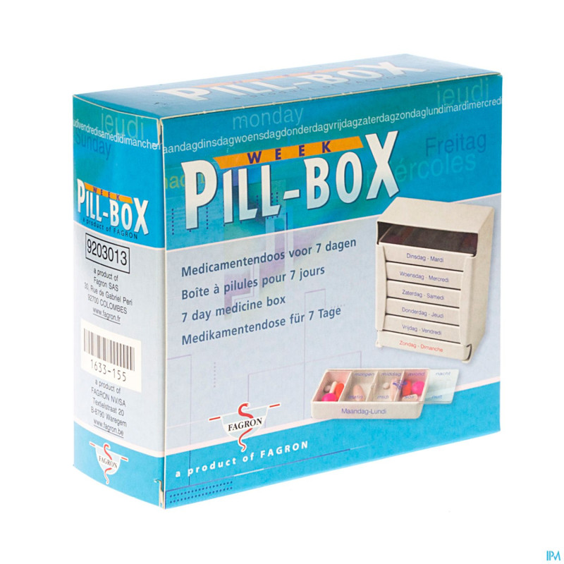 Pillbox week/ semaine