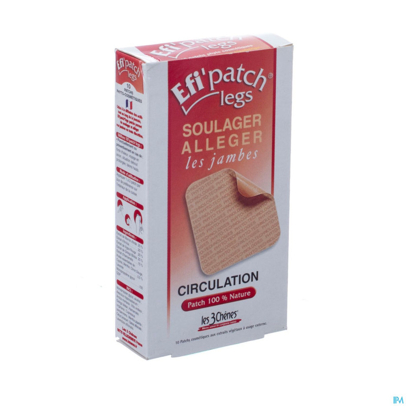 Efi patch legs patch adhesive jambes lourdes 10