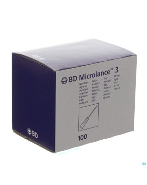 Bd microlance 3 aig.21g 1 1/2 rb 0,8x40mm vert 100
