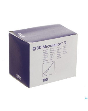 Bd microlance 3 aig.21g 1 1/2 rb 0,8x40mm vert 100