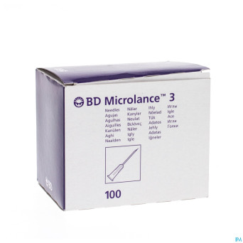 Bd microlance 3 aig.21g 1 1/2 rb 0,8x40mm vert 100