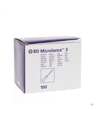 Bd microlance 3 aig.21g 1 1/2 rb 0,8x40mm vert 100