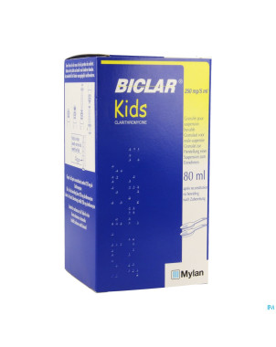 Biclar 250 kids gran susp 250mg/5ml