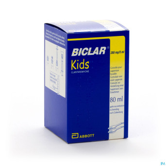 Biclar 250 kids gran susp 250mg/5ml