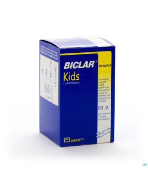 Biclar 250 kids gran susp 250mg/5ml