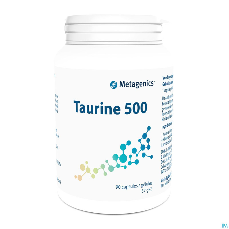 Taurine    caps  90x 500mg metagenics
