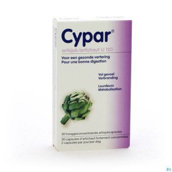 Cypar artichaut    caps  30 x 320mg