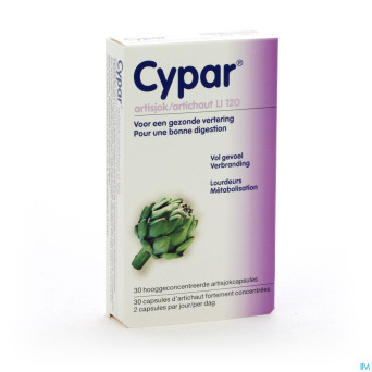 Cypar artichaut    caps  30 x 320mg