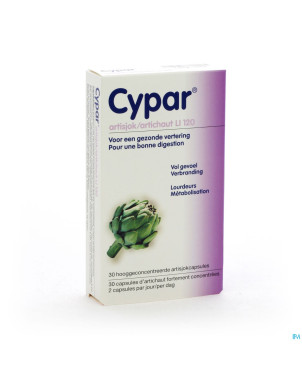 Cypar artichaut    caps  30 x 320mg