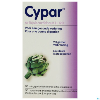 Cypar artichaut    caps  30 x 320mg
