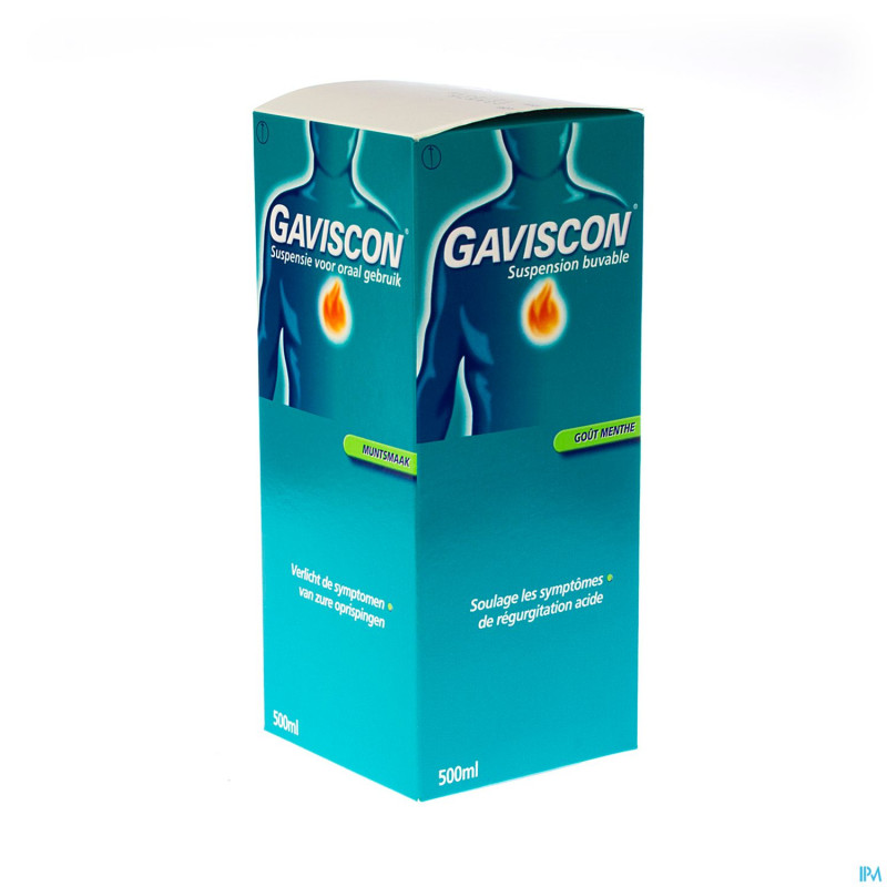 Gaviscon menthe munt susp buv 500ml