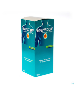 Gaviscon menthe munt susp buv 500ml