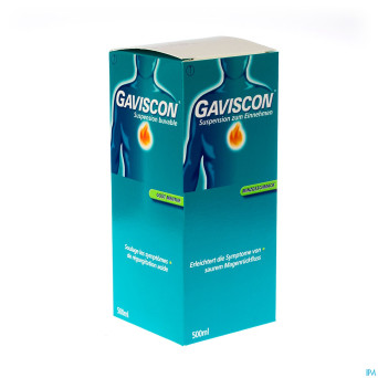 Gaviscon menthe munt susp buv 500ml