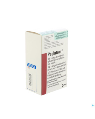Pegintron fl.pdr+solv 4x100mcg