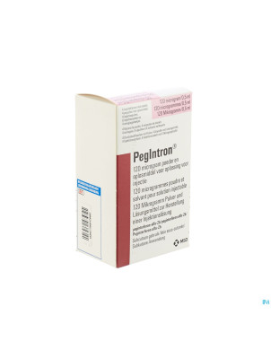 Pegintron fl.pdr+solv 4x120mcg