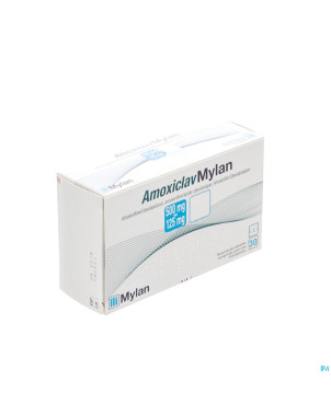 Amoxiclav mylan comp 30x500 mg/125 mg