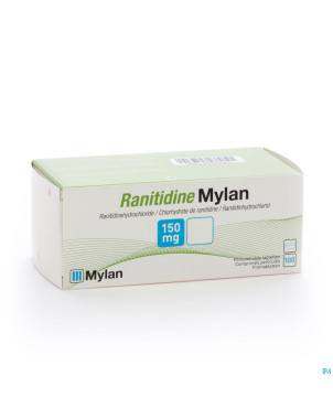 Ranitidine mylan tabl 100 x 150 mg