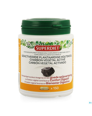 Superdiet charbon vegetal active    caps 150