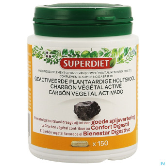 Superdiet charbon vegetal active    caps 150