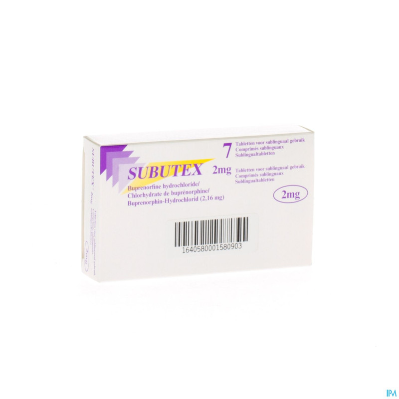 Subutex tabl 7 x 2 mg