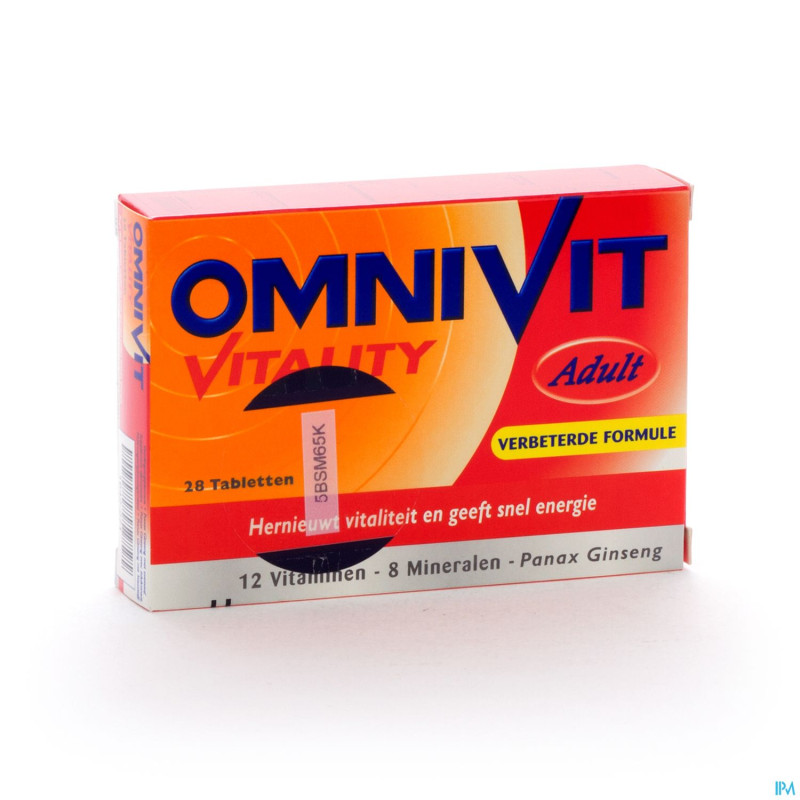 Omnivit vitality    tabl 28