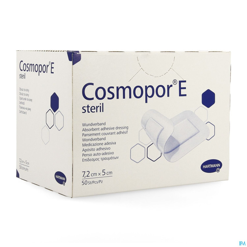 Cosmopor e pans ster adh 7,2cmx5cm 50 9008708