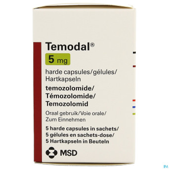 Temodal   5 mg caps  5 x   5 mg